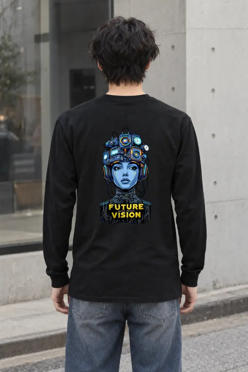 "Future Retro Vision" Unisex Longsleeve T-shirt