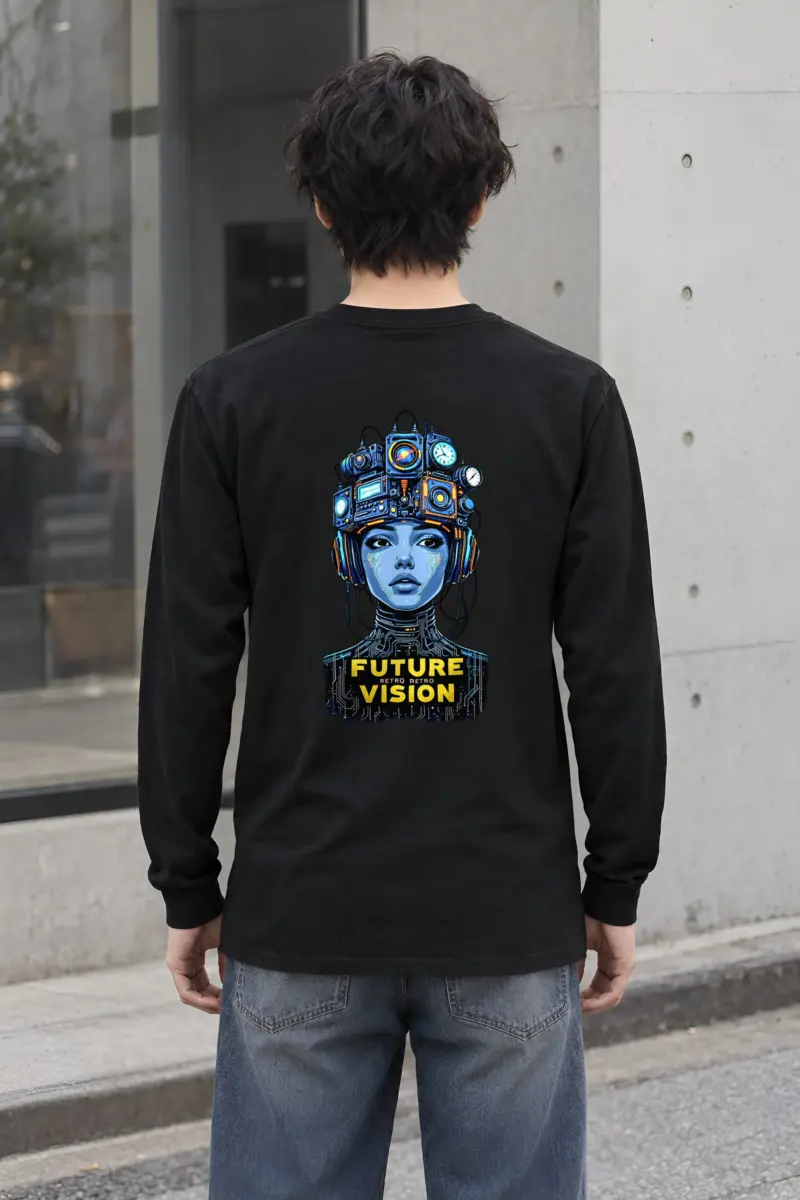 "Future Retro Vision" Unisex Longsleeve T-shirt