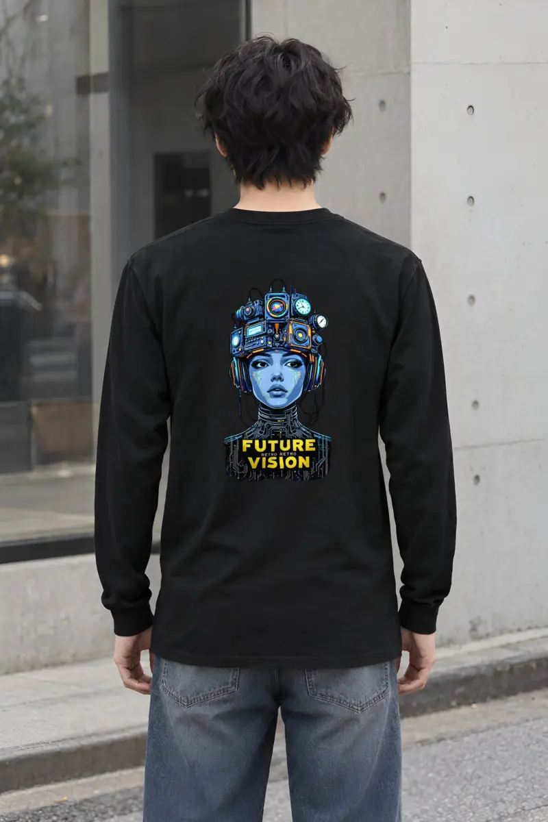 "Future Retro Vision" Unisex Longsleeve T-shirt