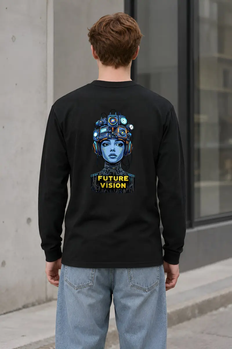 "Future Retro Vision" Unisex Longsleeve T-shirt