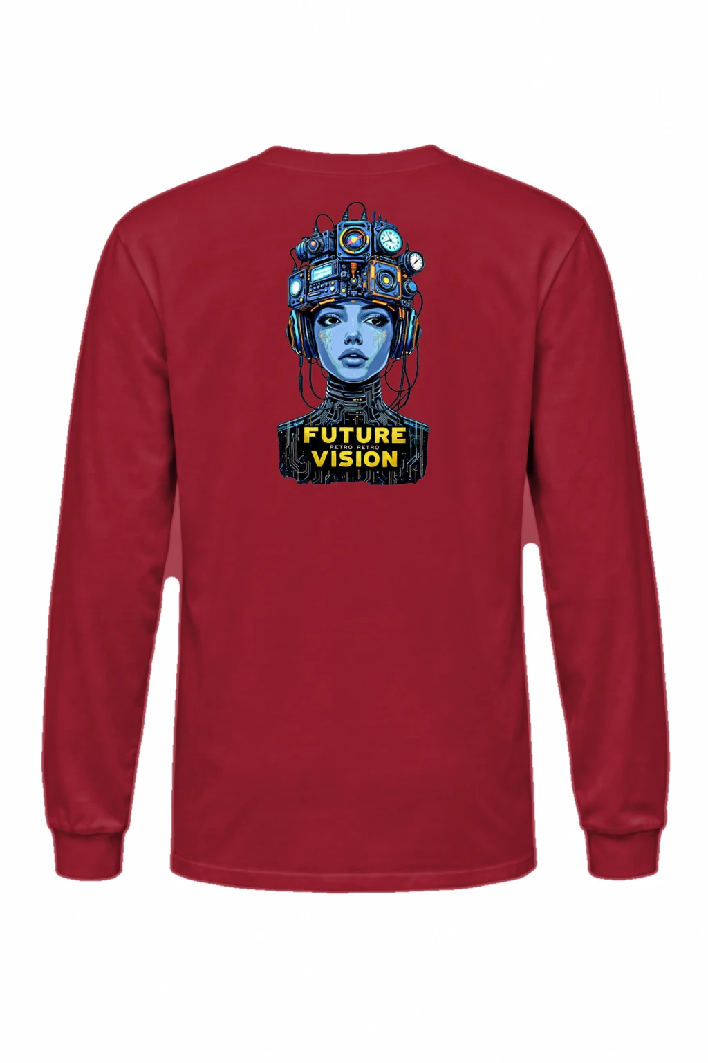 "Future Retro Vision" Unisex Longsleeve T-shirt | Gildan 2400