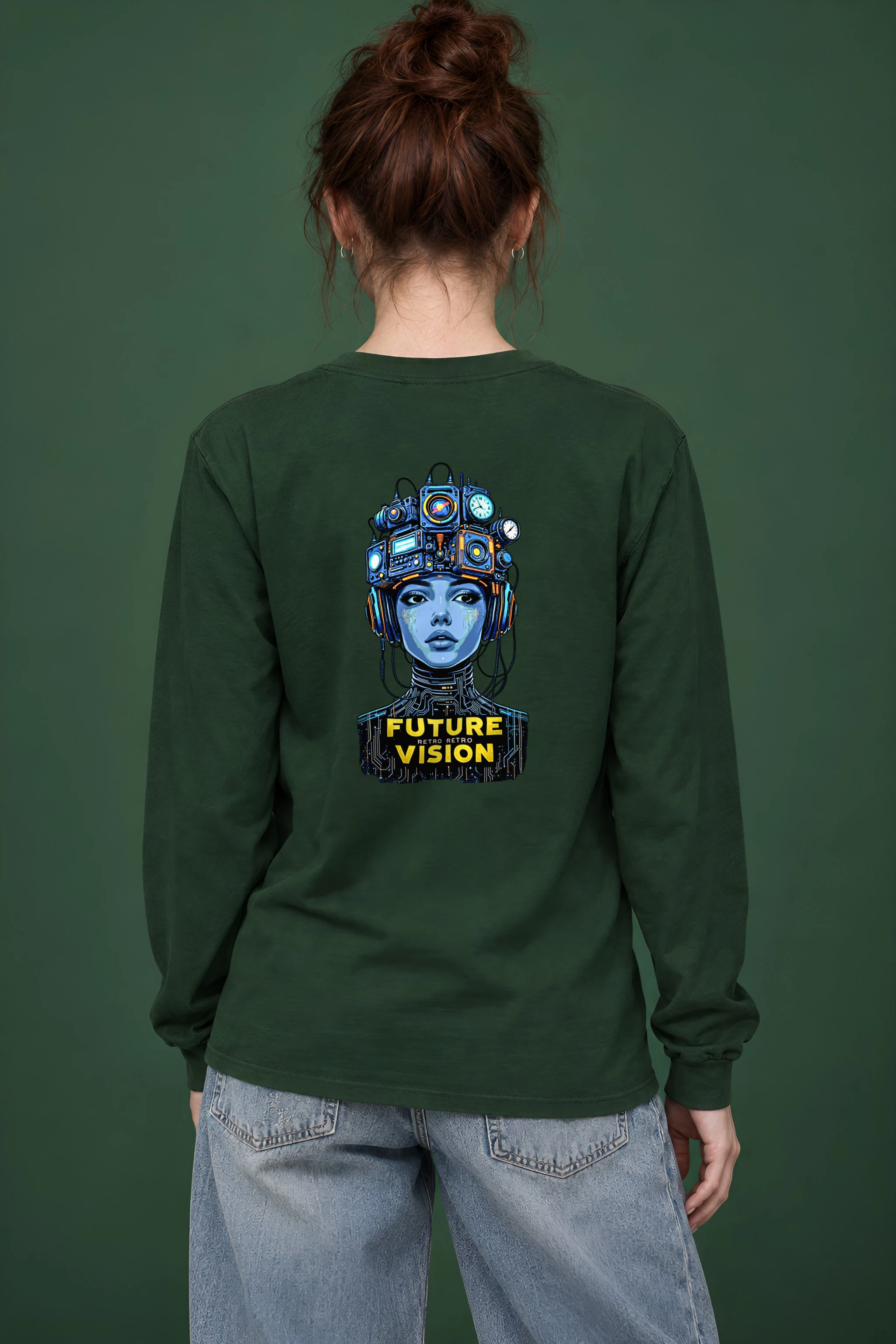 "Future Retro Vision" Unisex Longsleeve T-shirt