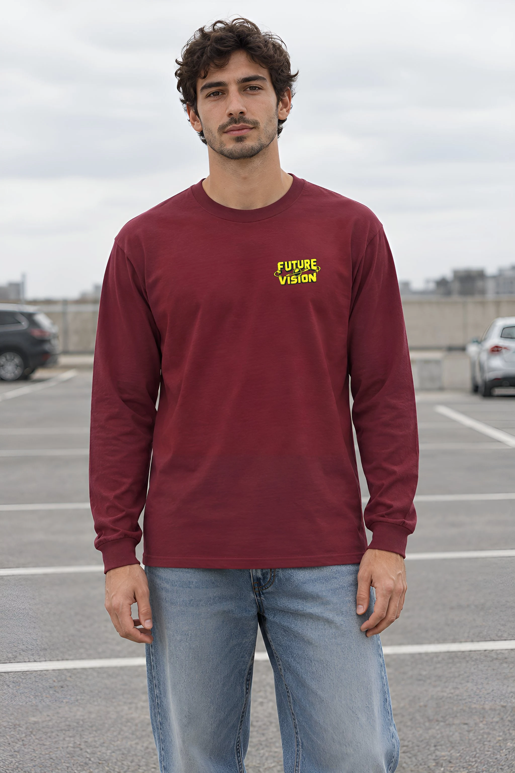"Future Retro Vision" Unisex Longsleeve T-shirt