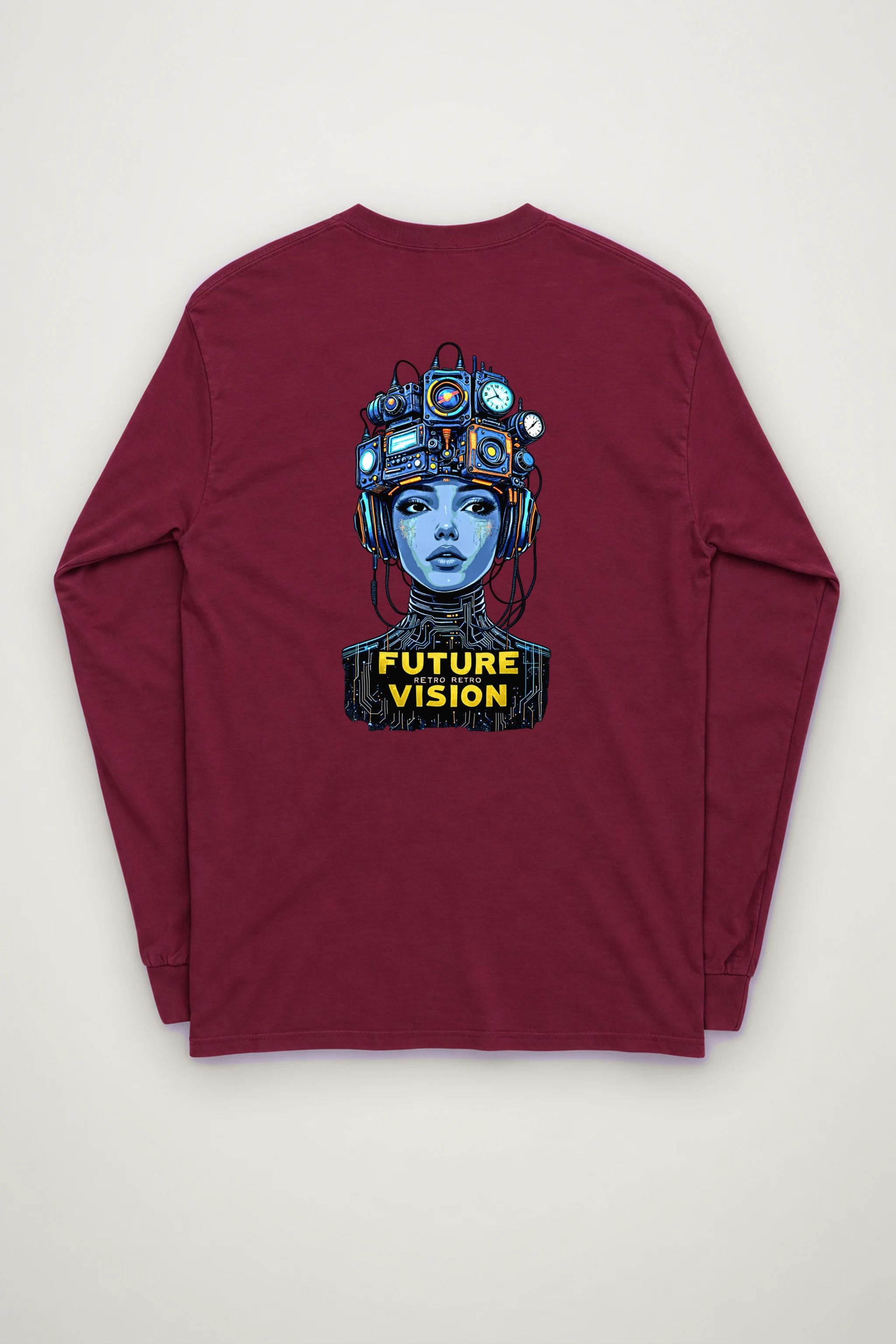 "Future Retro Vision" Unisex Longsleeve T-shirt