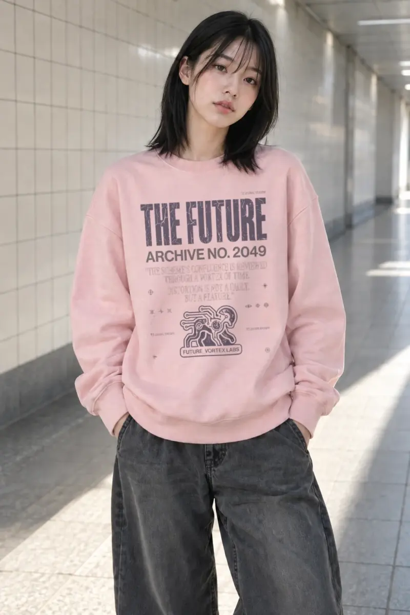 "Future Vortex Archive" Heavy Blend Unisex Crewneck Sweatshirt | Gildan 18000