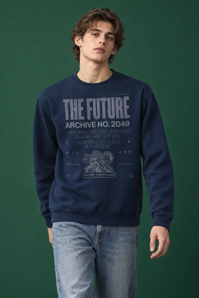 "Future Vortex Archive" Heavy Blend Unisex Crewneck Sweatshirt | Gildan 18000