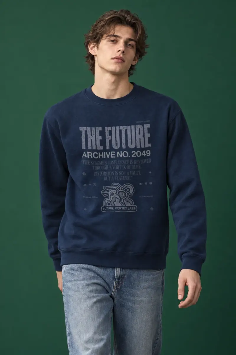 "Future Vortex Archive" Heavy Blend Unisex Crewneck Sweatshirt