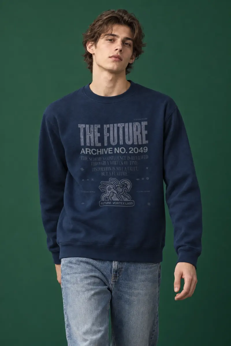 "Future Vortex Archive" Heavy Blend Unisex Crewneck Sweatshirt