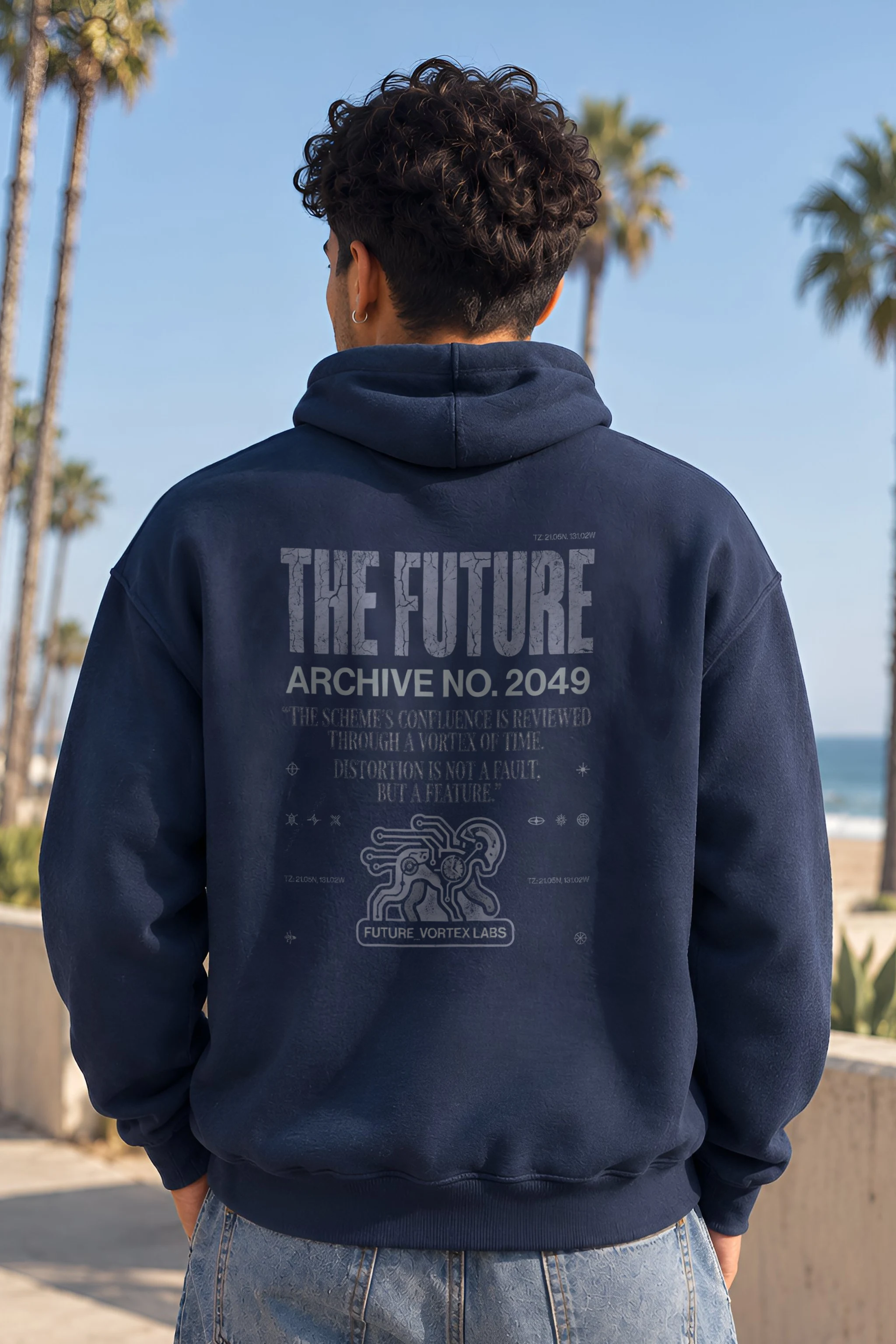 "Future Vortex Archive" Heavy Blend Unisex Pullover Hoodie