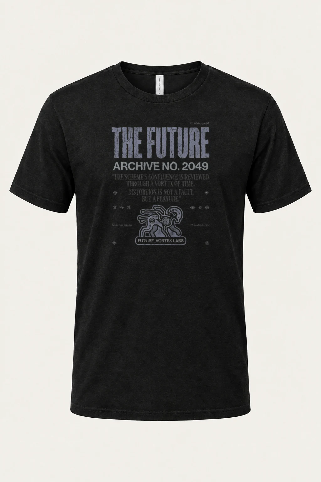 "Future Vortex Archive" Heavyweight Unisex Crewneck T-shirt | Gildan 5000
