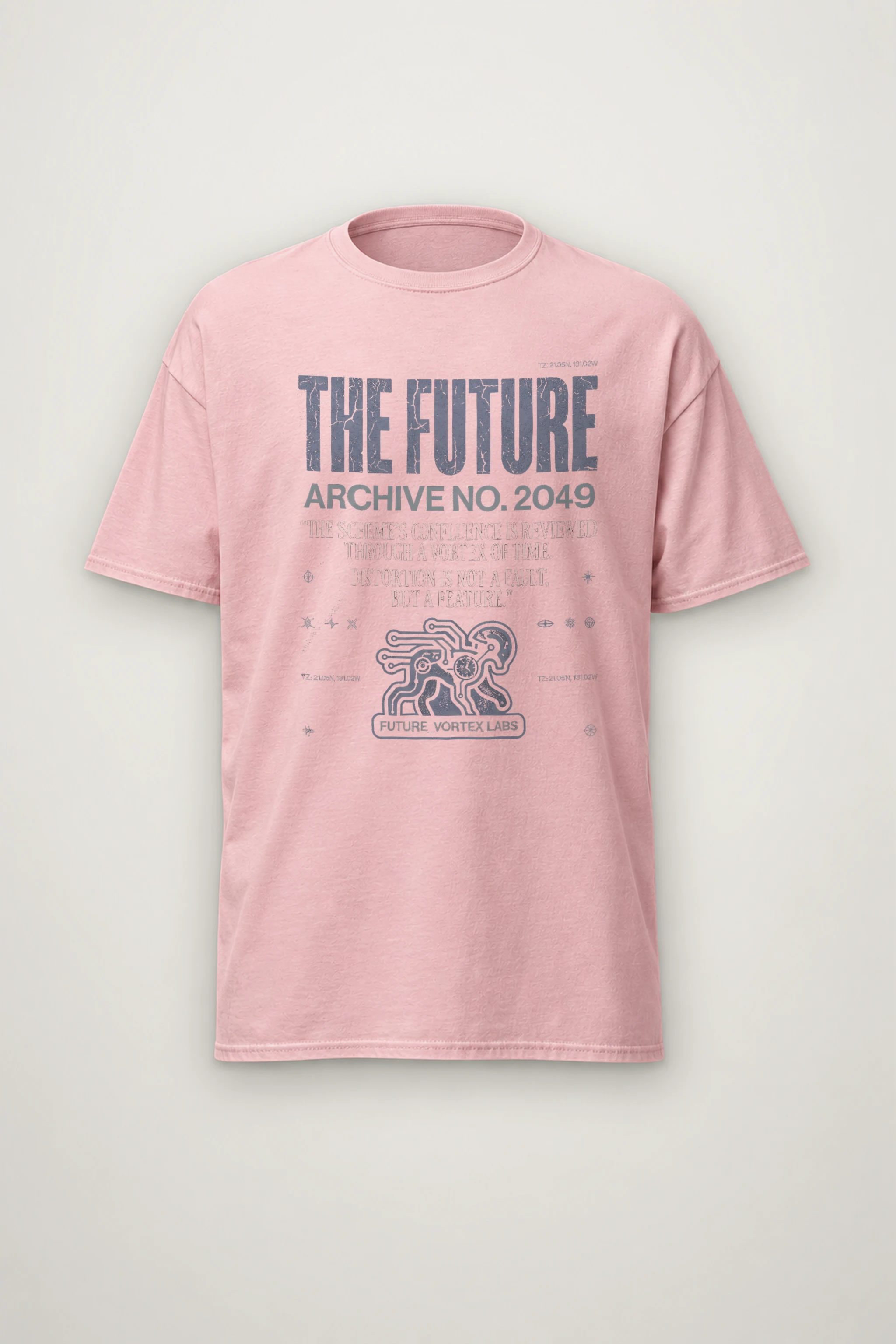 "Future Vortex Archive" Heavyweight Unisex Crewneck T-shirt