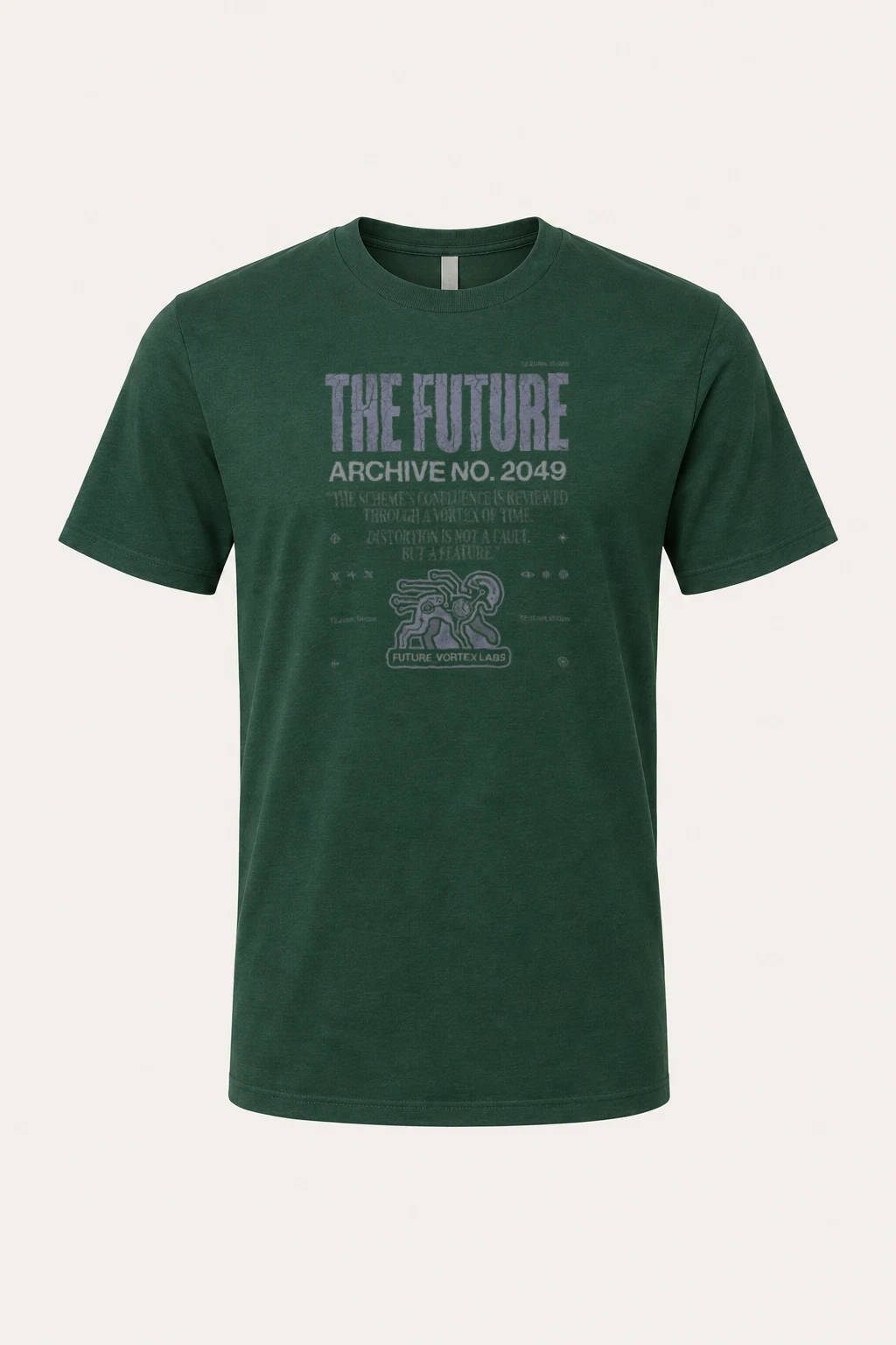 "Future Vortex Archive" Heavyweight Unisex Crewneck T-shirt | Gildan 5000
