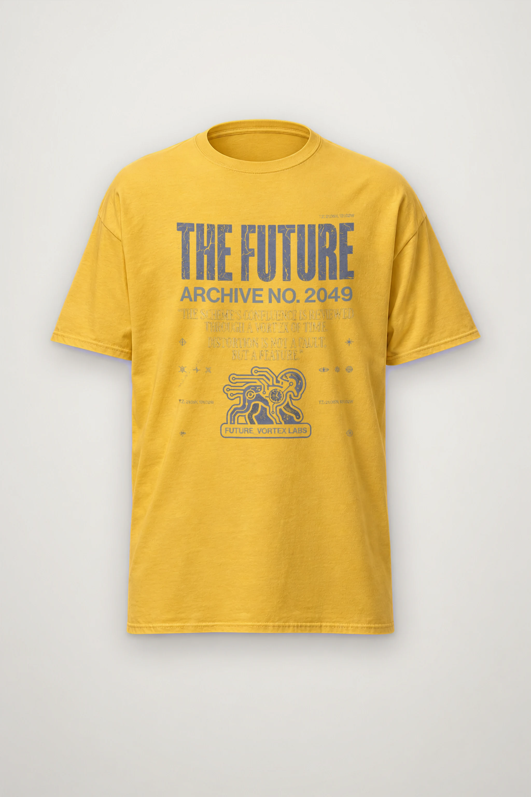 "Future Vortex Archive" Heavyweight Unisex Crewneck T-shirt
