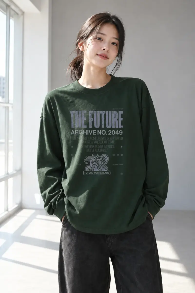 "Future Vortex Archive" Unisex Longsleeve T-shirt | Gildan 2400