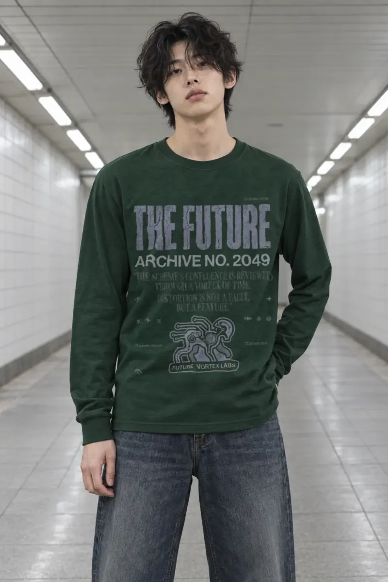 "Future Vortex Archive" Unisex Longsleeve T-shirt