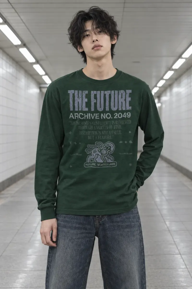 "Future Vortex Archive" Unisex Longsleeve T-shirt