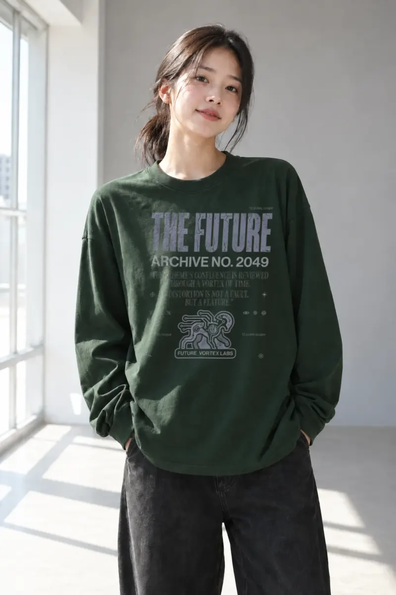 “Future Vortex Archive” Unisex Longsleeve T-shirt | Gildan 2400