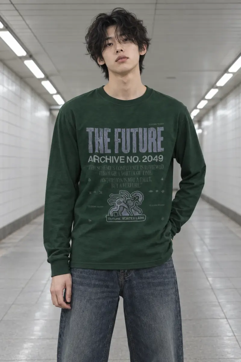 "Future Vortex Archive" Unisex Longsleeve T-shirt