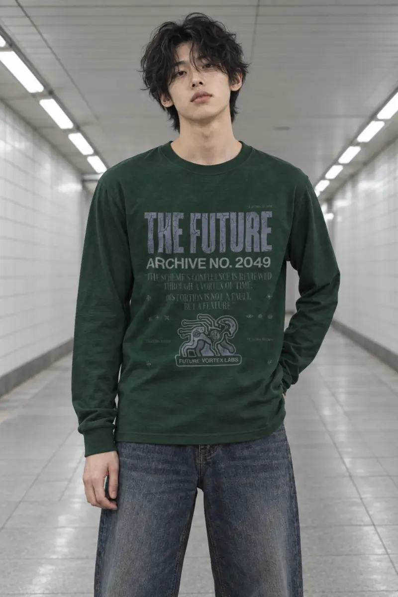"Future Vortex Archive" Unisex Longsleeve T-shirt