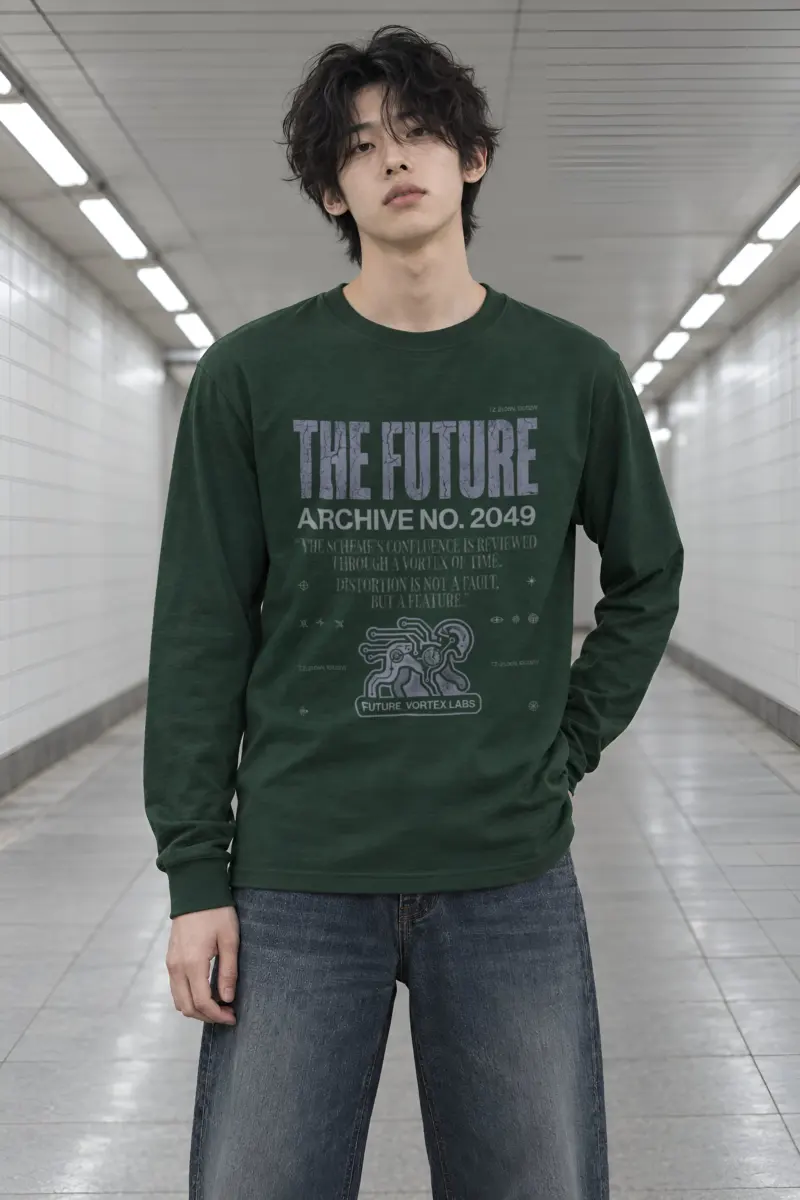 "Future Vortex Archive" Unisex Longsleeve T-shirt