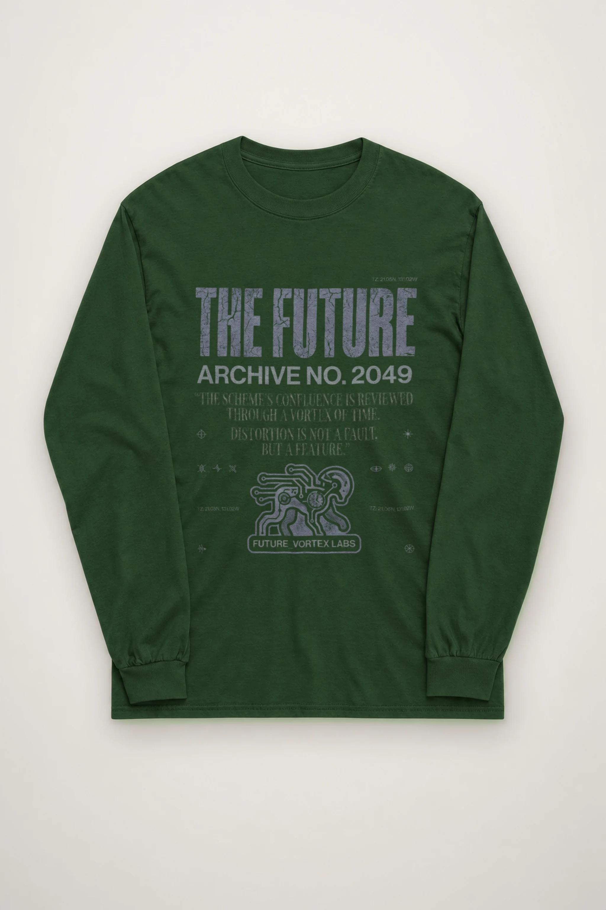 "Future Vortex Archive" Unisex Longsleeve T-shirt