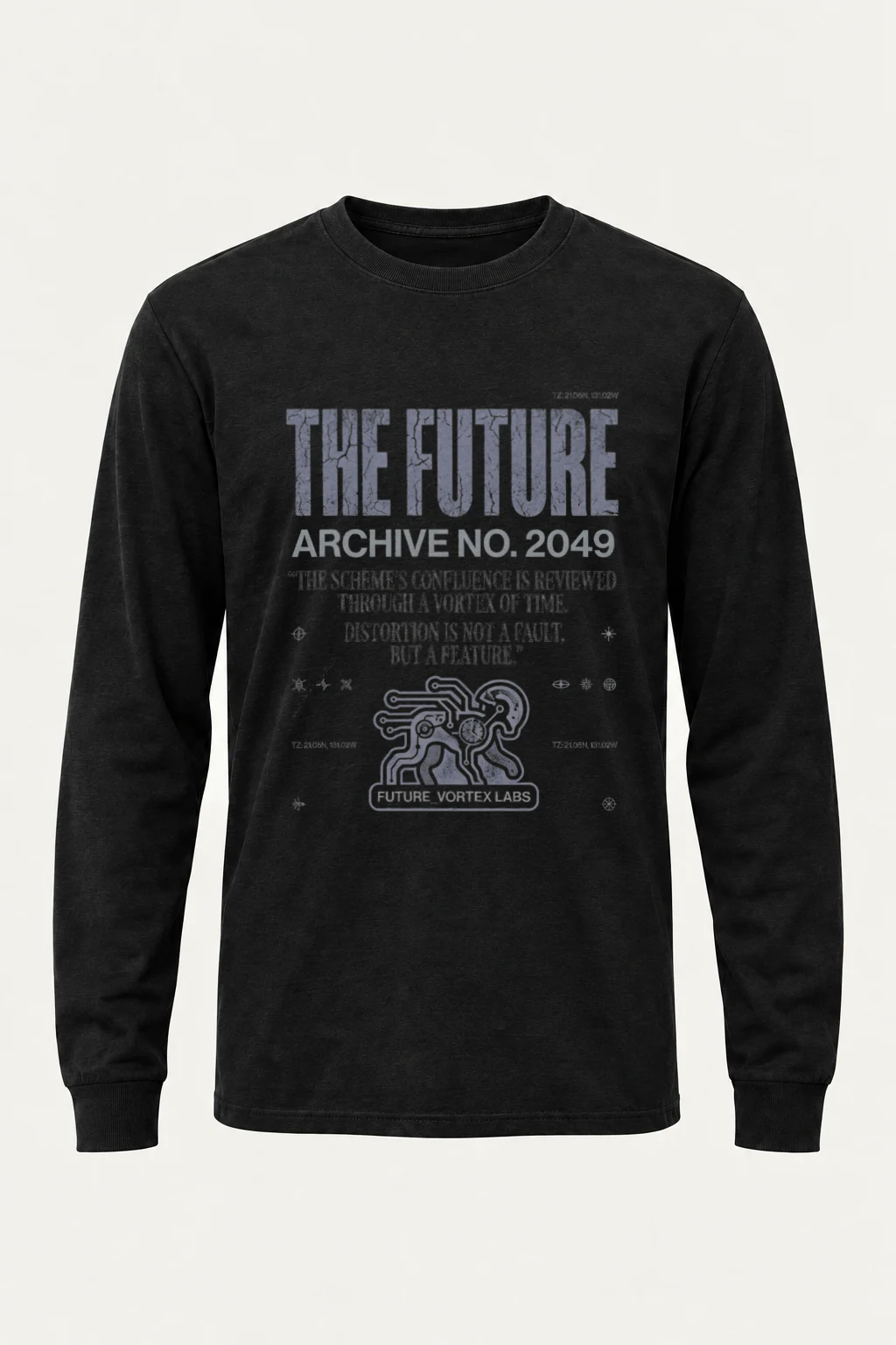 "Future Vortex Archive" Unisex Longsleeve T-shirt | Gildan 2400