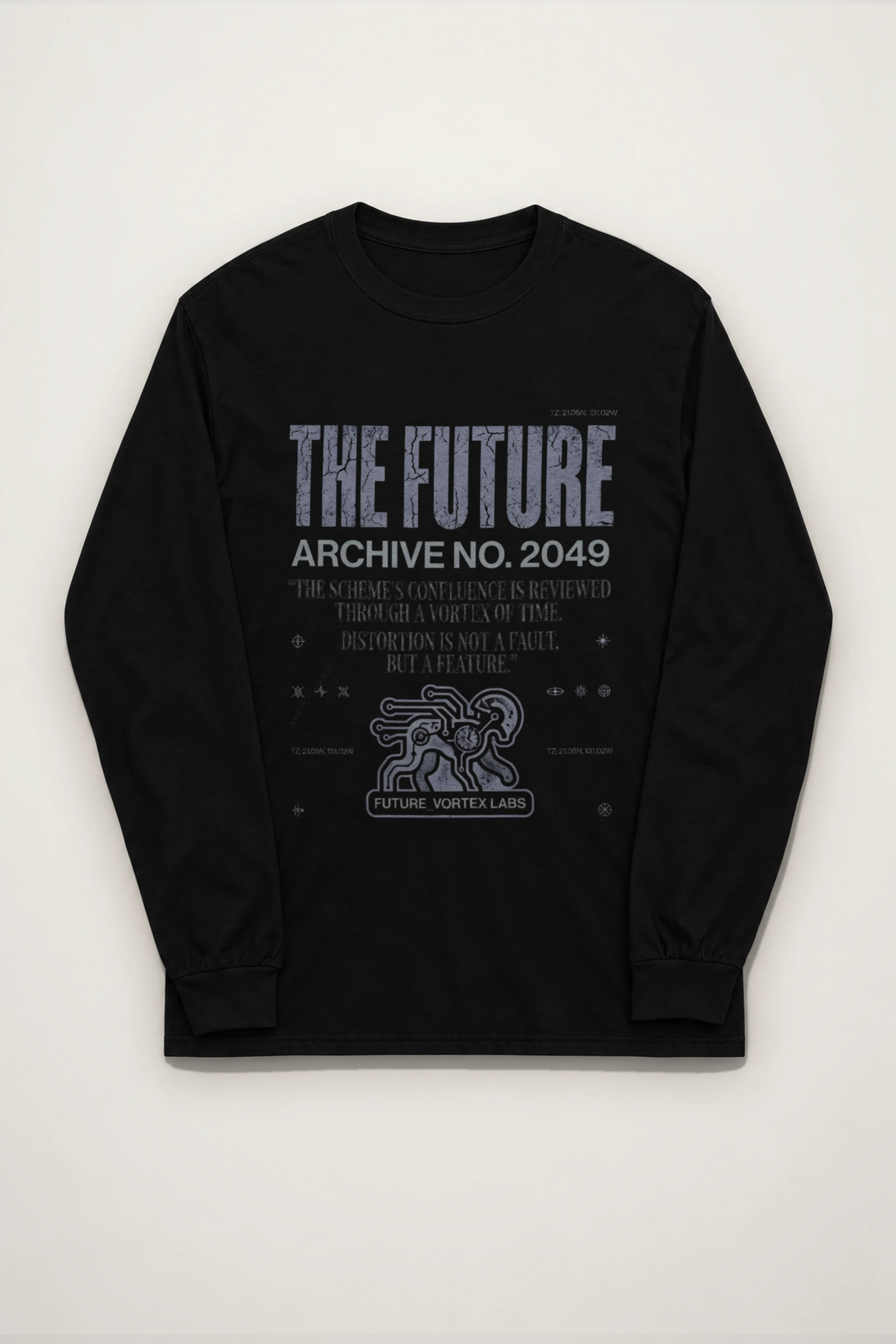"Future Vortex Archive" Unisex Longsleeve T-shirt