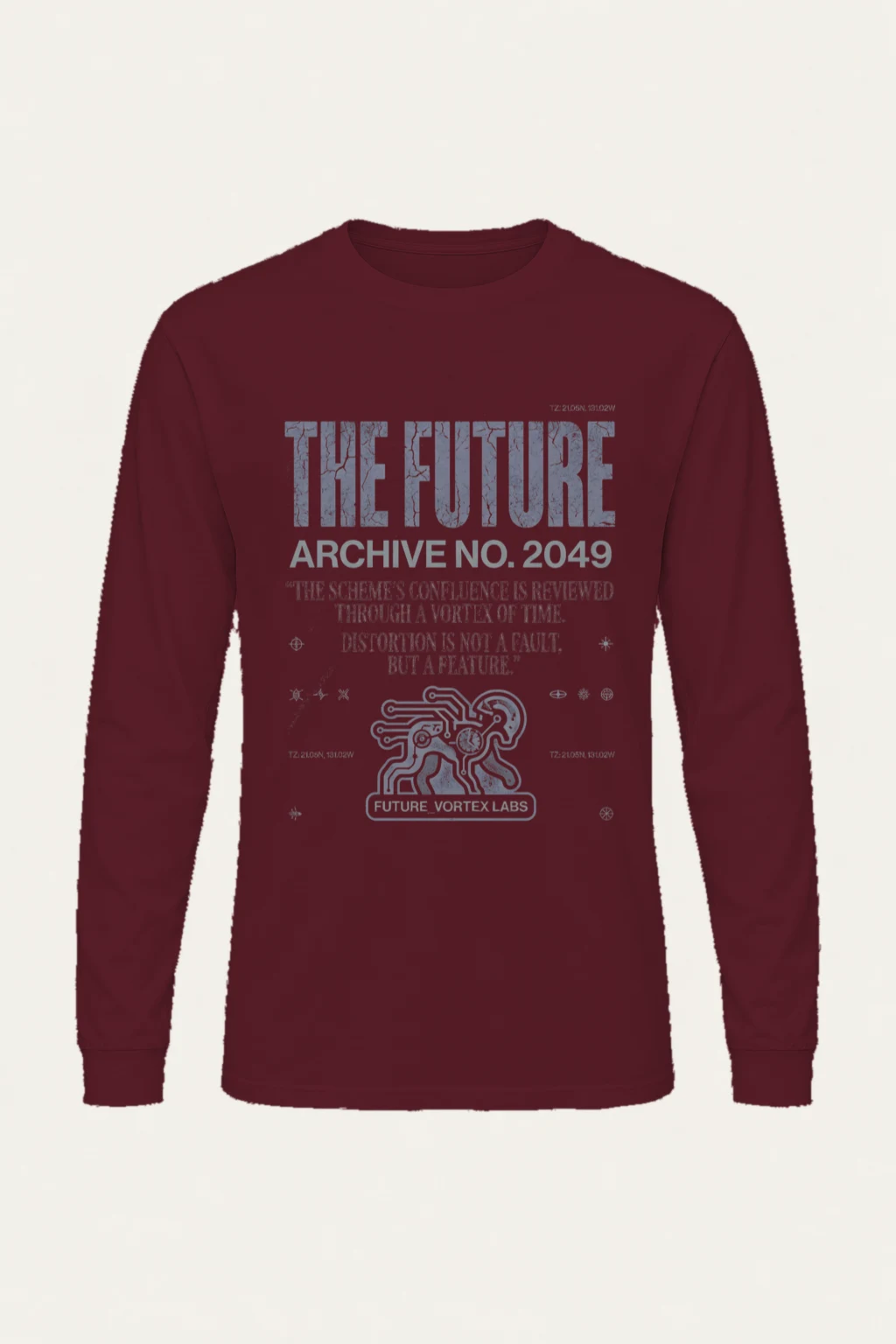 "Future Vortex Archive" Unisex Longsleeve T-shirt | Gildan 2400