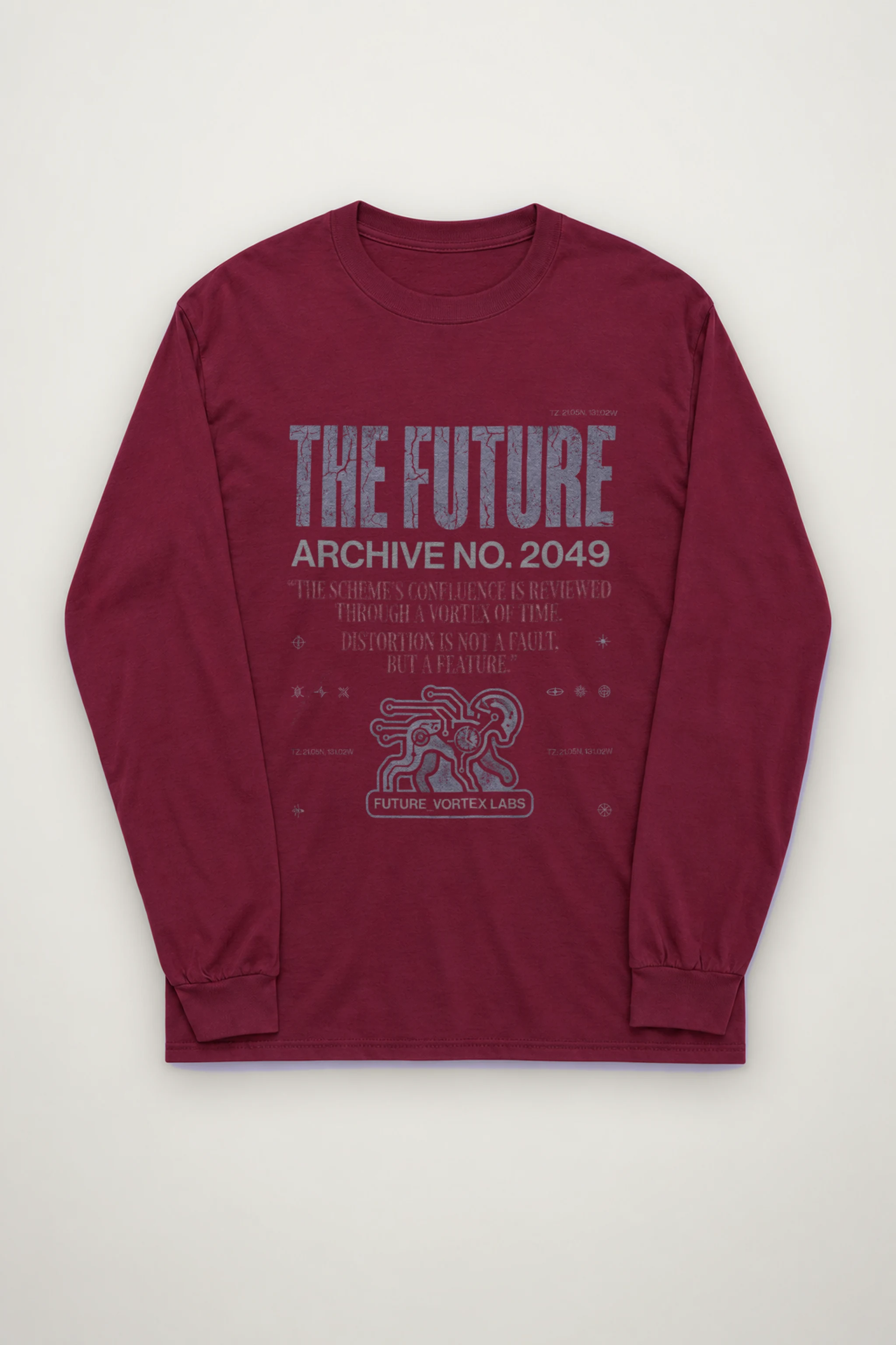 "Future Vortex Archive" Unisex Longsleeve T-shirt