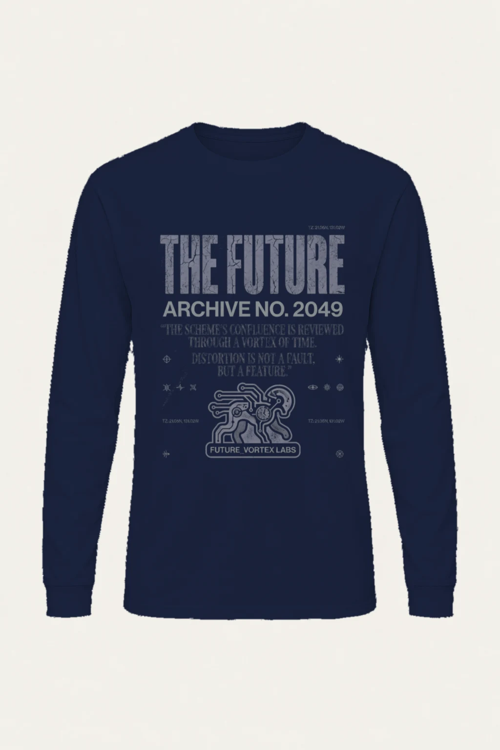 "Future Vortex Archive" Unisex Longsleeve T-shirt | Gildan 2400