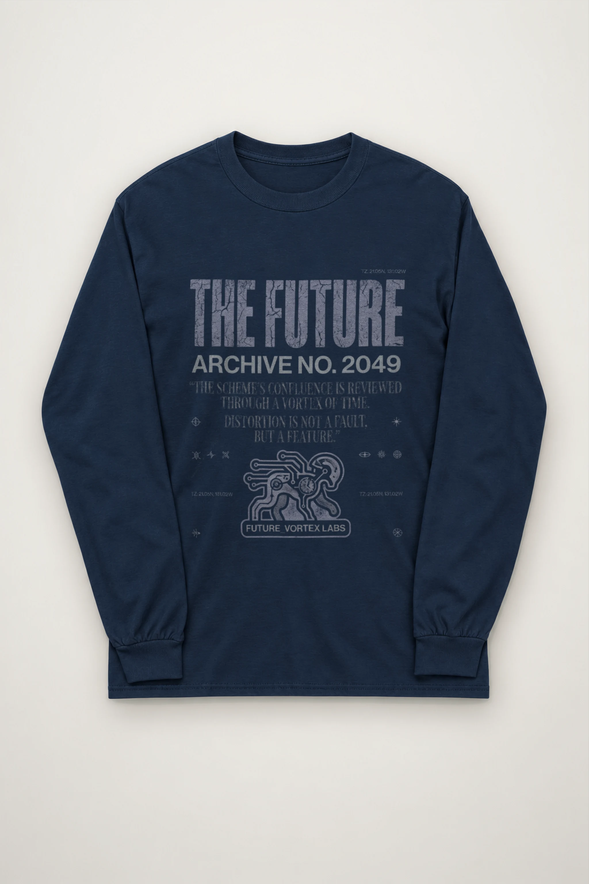 "Future Vortex Archive" Unisex Longsleeve T-shirt