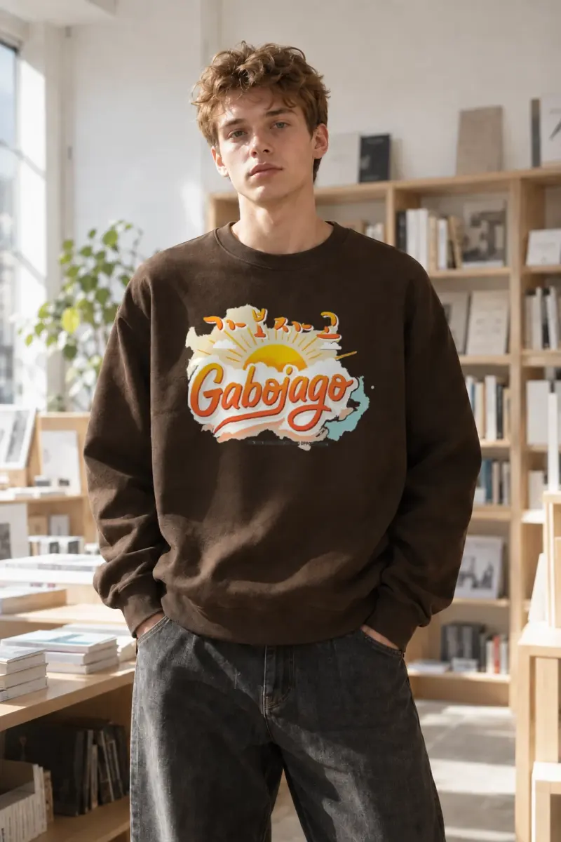 "Gabojag Rising Sun" Heavy Blend Unisex Crewneck Sweatshirt | Gildan 18000