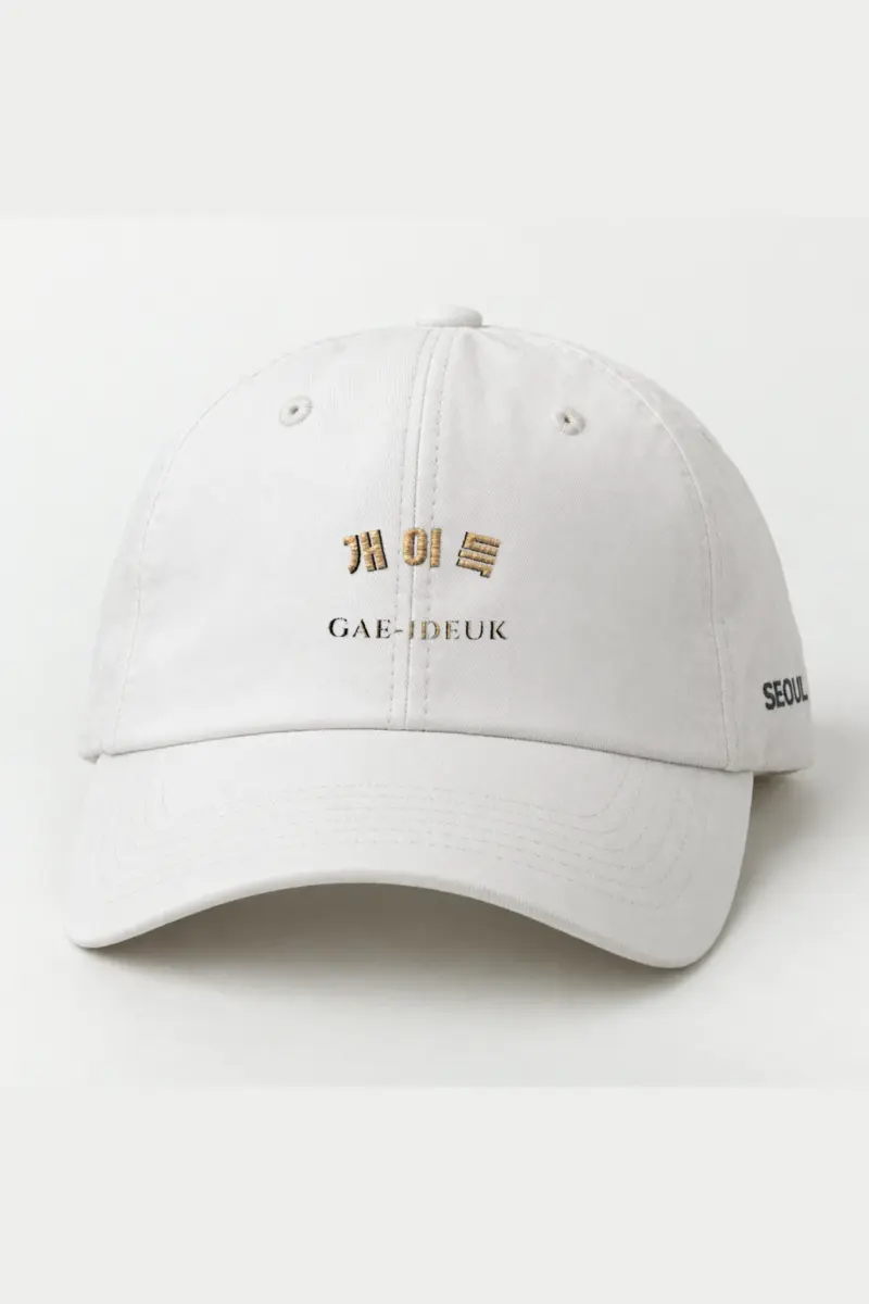 "Gae-Ideuk Script" Classic Dad Hat · Embroidered