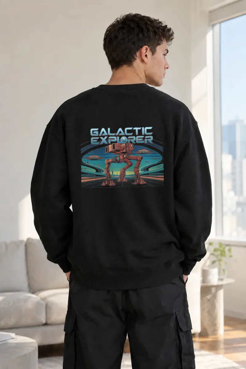 "Galactic Explorer" Heavy Blend Unisex Crewneck Sweatshirt | Gildan 18000