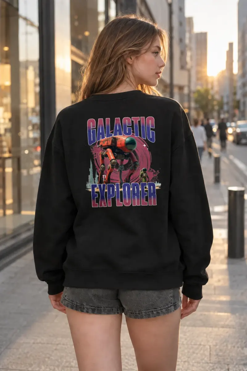 "Galactic Explorer" Heavy Blend Unisex Crewneck Sweatshirt | Gildan 18000