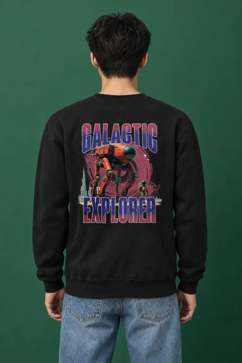 "Galactic Explorer" Heavy Blend Unisex Crewneck Sweatshirt | Gildan 18000