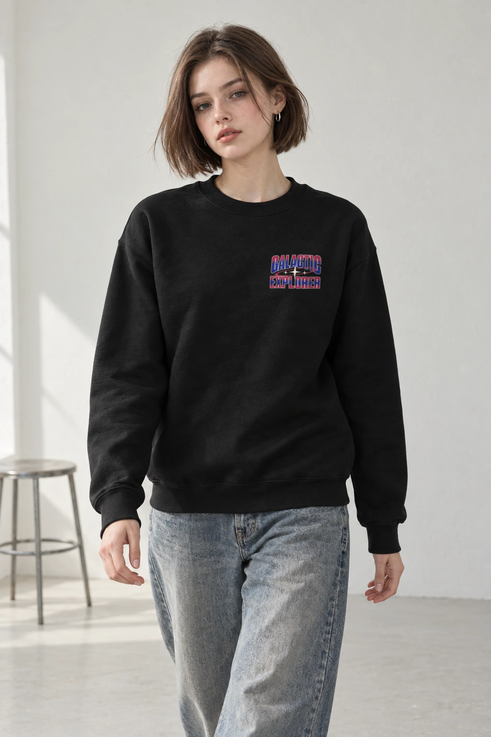 "Galactic Explorer" Heavy Blend Unisex Crewneck Sweatshirt