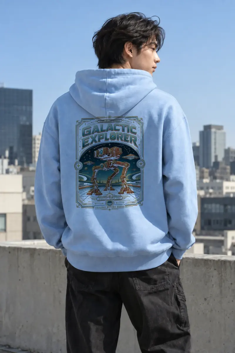 "Galactic Explorer" Heavy Blend Unisex Pullover Hoodie | Gildan 18500
