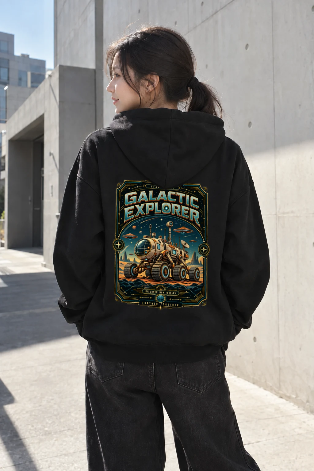 "Galactic Explorer" Heavy Blend Unisex Pullover Hoodie | Gildan 18500