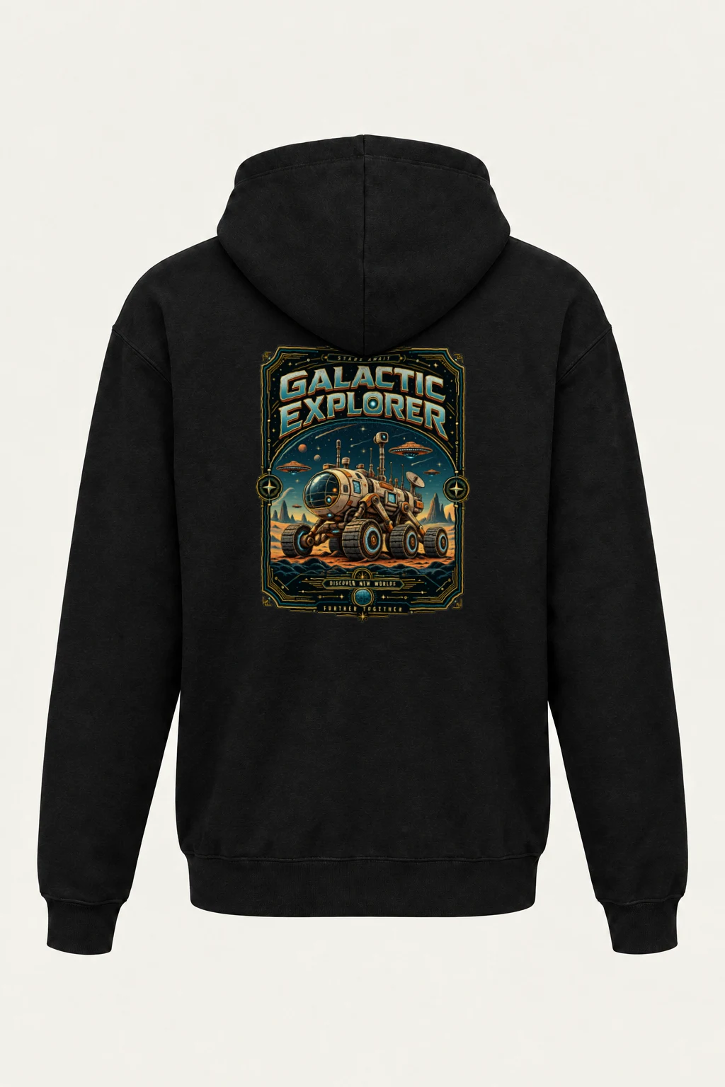 "Galactic Explorer" Heavy Blend Unisex Pullover Hoodie | Gildan 18500