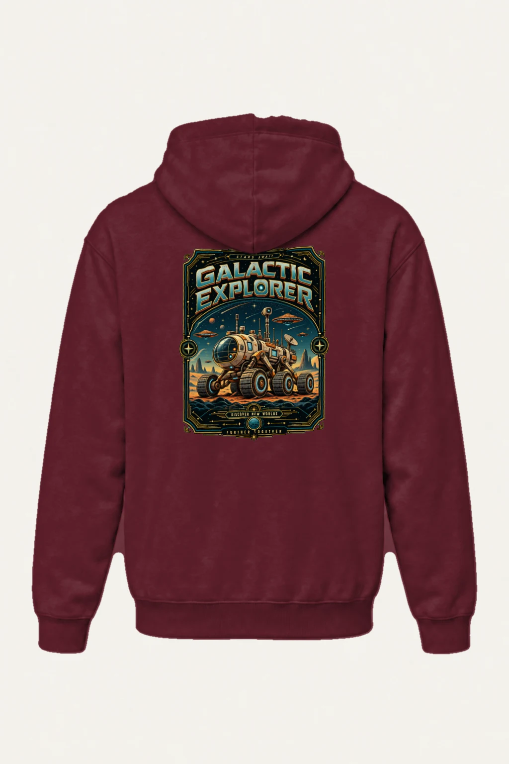 "Galactic Explorer" Heavy Blend Unisex Pullover Hoodie | Gildan 18500