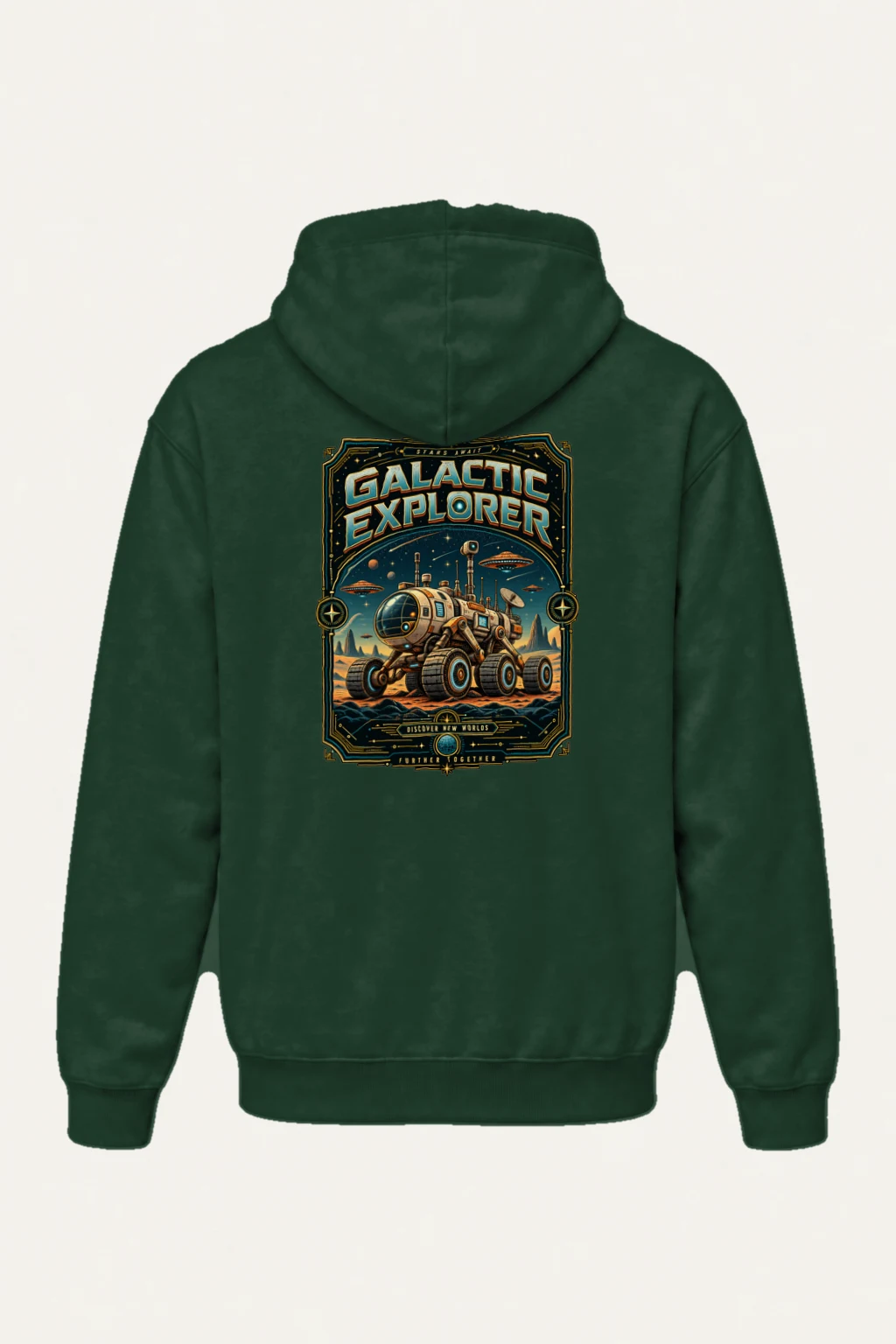 "Galactic Explorer" Heavy Blend Unisex Pullover Hoodie | Gildan 18500
