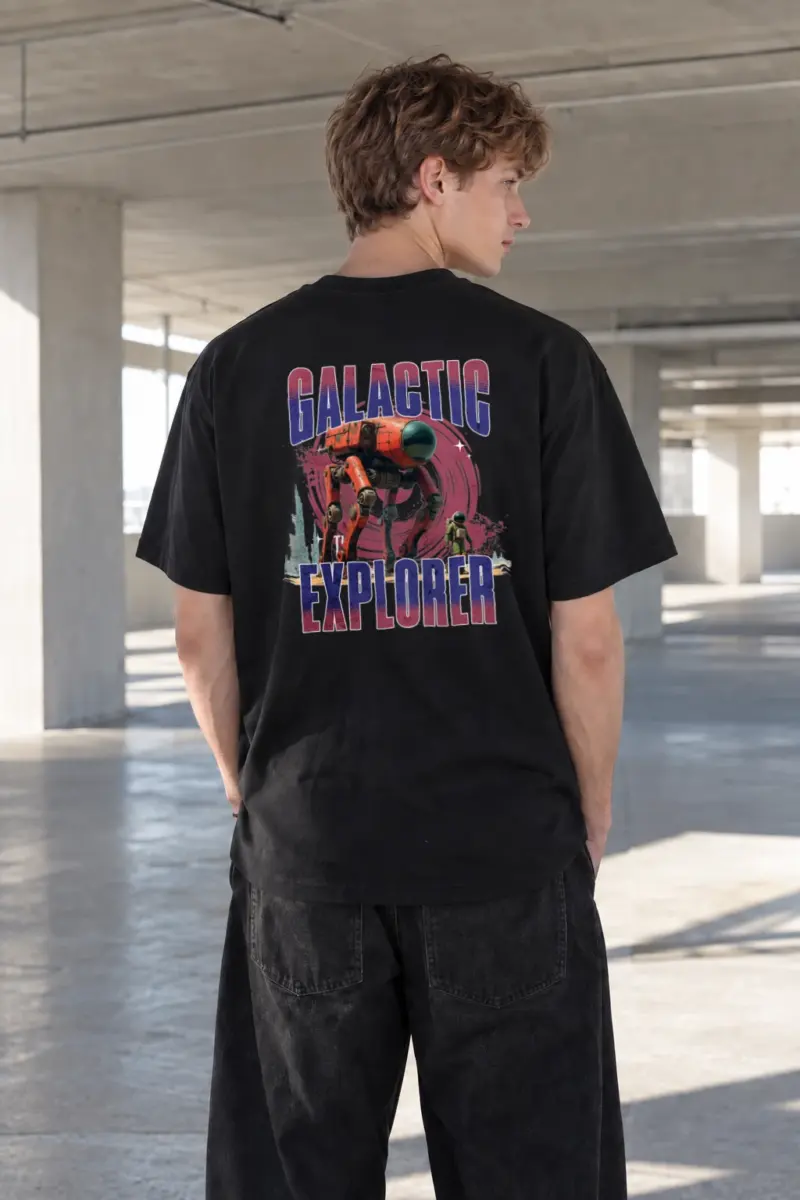 “Galactic Explorer” Heavyweight Unisex Crewneck T-shirt | Gildan 5000