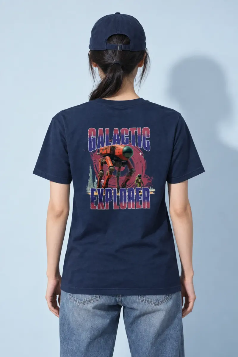 "Galactic Explorer" Heavyweight Unisex Crewneck T-shirt