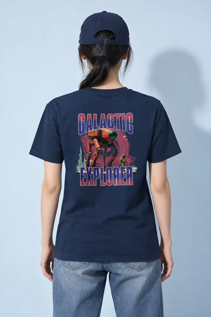 "Galactic Explorer" Heavyweight Unisex Crewneck T-shirt