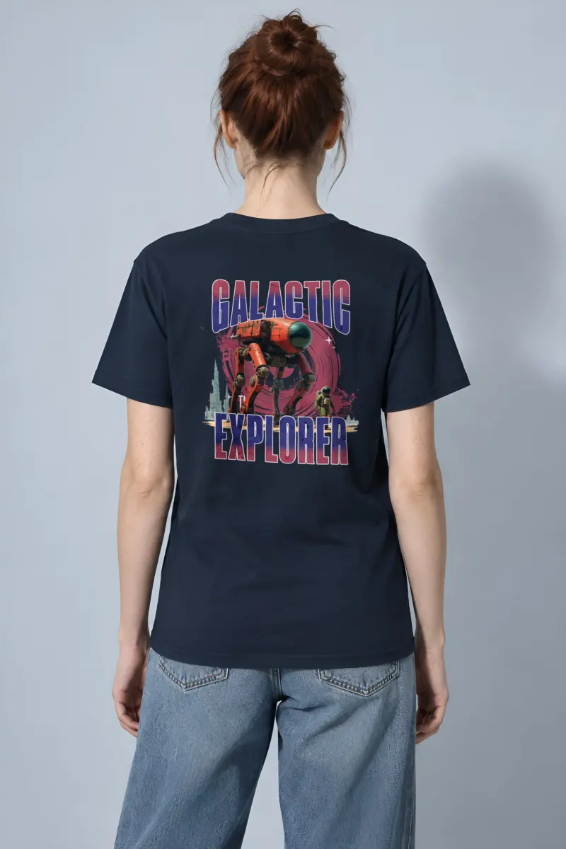 "Galactic Explorer" Heavyweight Unisex Crewneck T-shirt