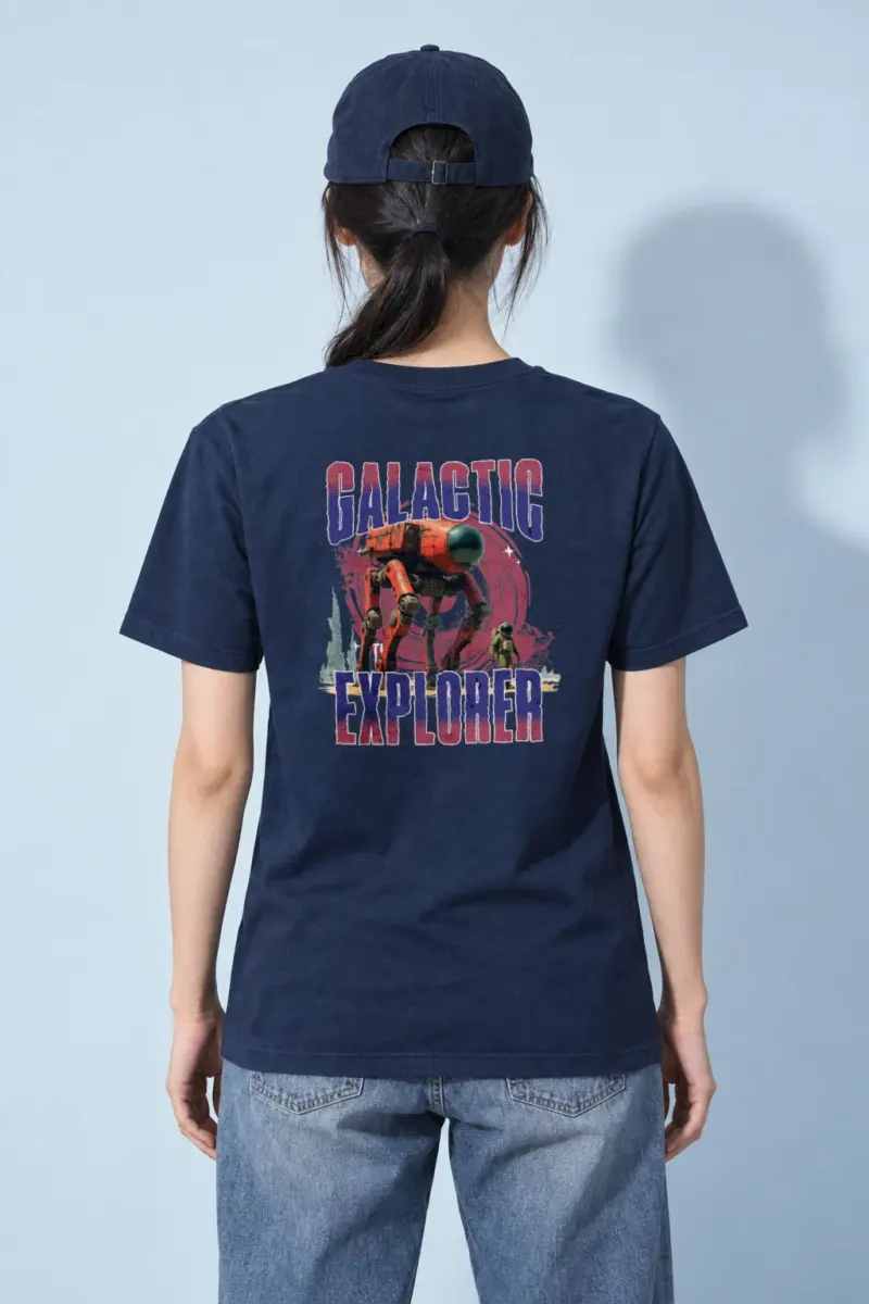 "Galactic Explorer" Heavyweight Unisex Crewneck T-shirt