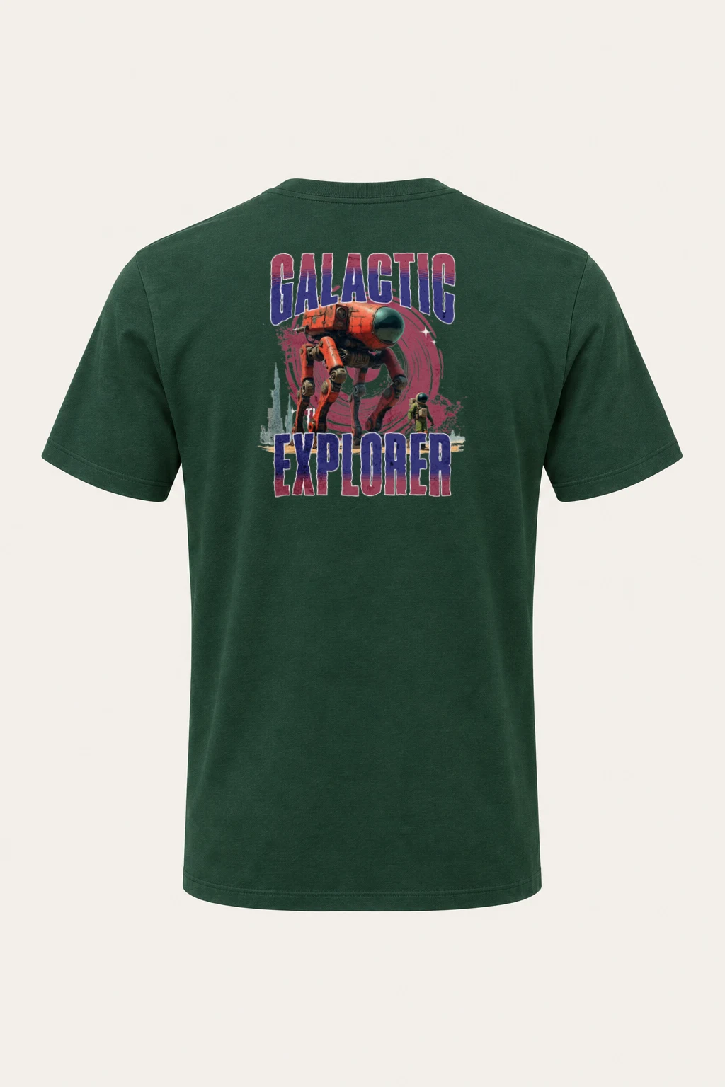 "Galactic Explorer" Heavyweight Unisex Crewneck T-shirt | Gildan 5000