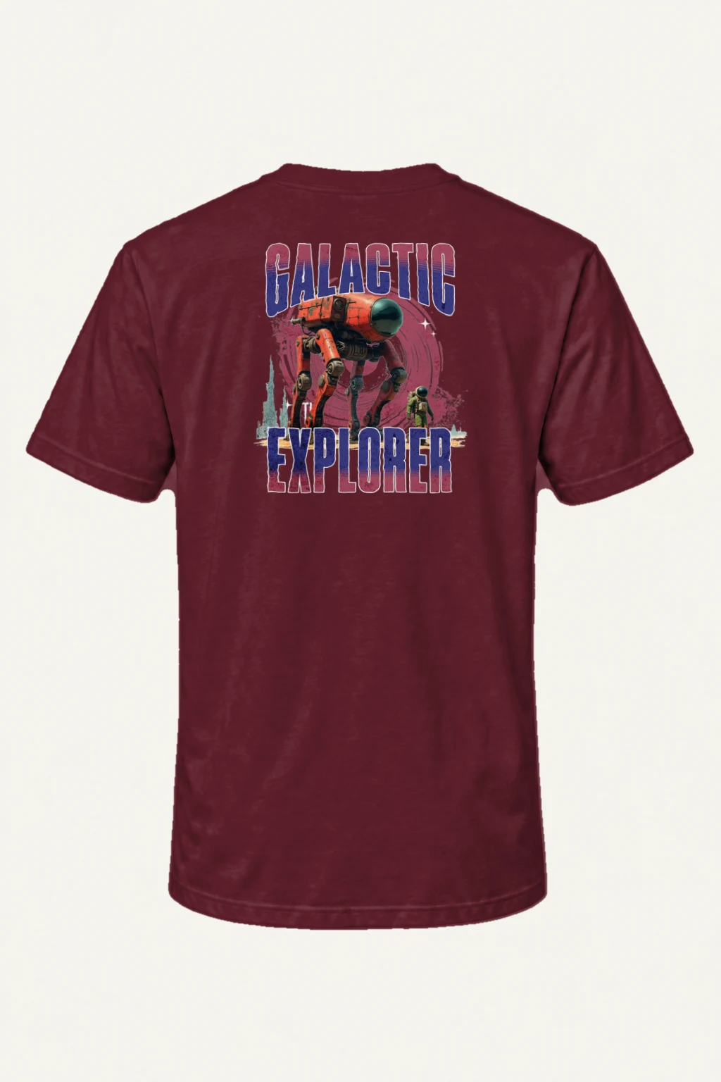 "Galactic Explorer" Heavyweight Unisex Crewneck T-shirt | Gildan 5000