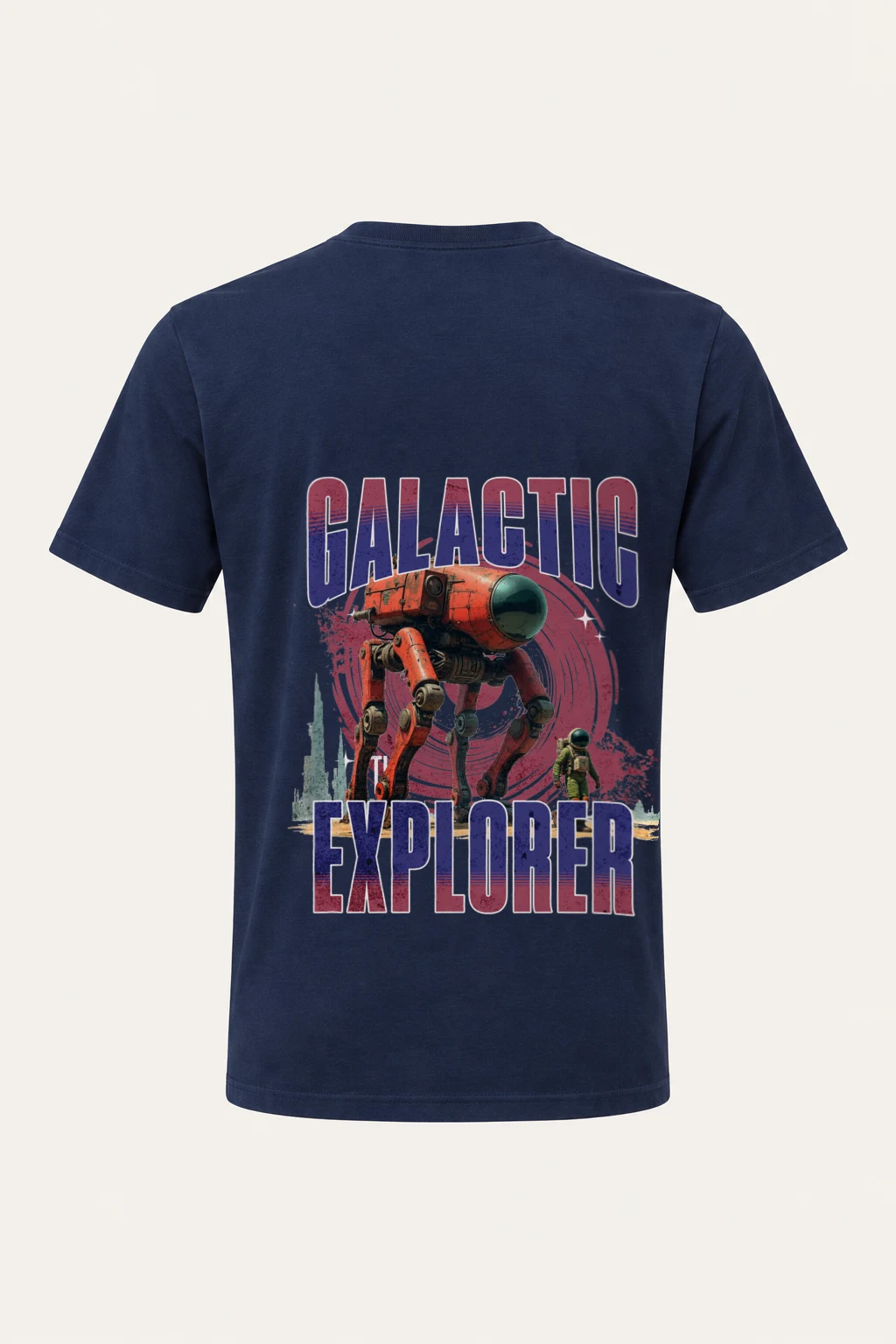 "Galactic Explorer" Heavyweight Unisex Crewneck T-shirt | Gildan 5000